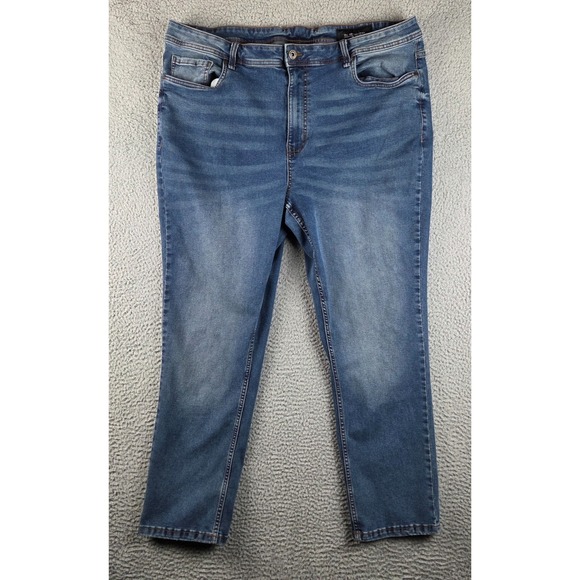 The Perfect Jean Nyc Other - The Perfect Jean NYC Jeans‎ Mens 42x30 (41x30) Blue Slim Thick Tapered Stretch